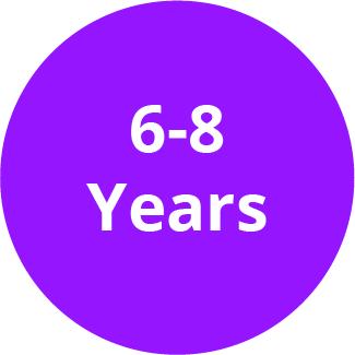 6 - 8 years
