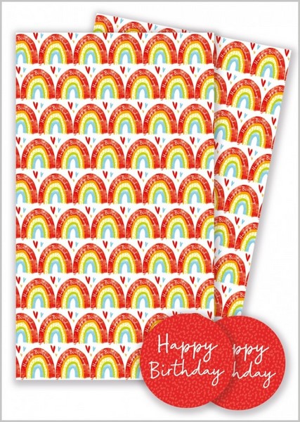 Rainbows Gift Wrap - 2 sheets