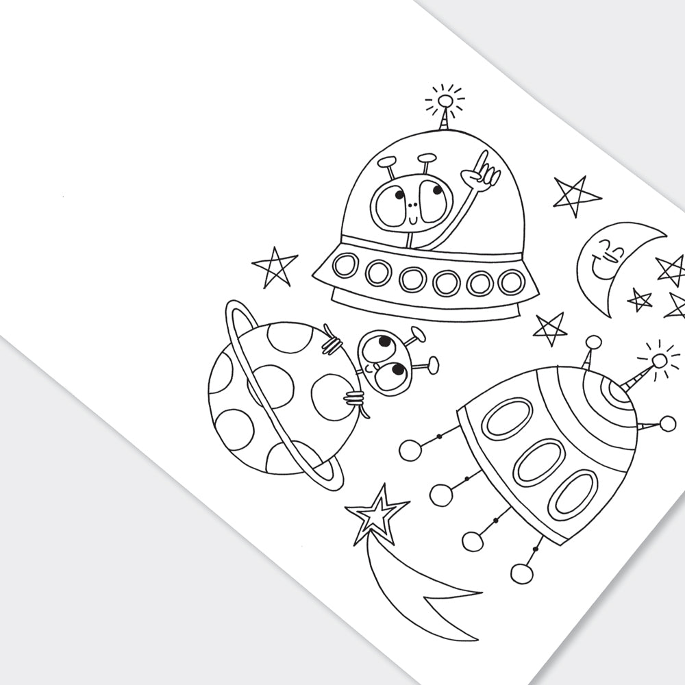 To The Moon Colouring Book