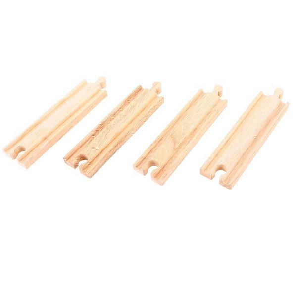Big Jigs Wooden Train Set Accessories - Medium Straights